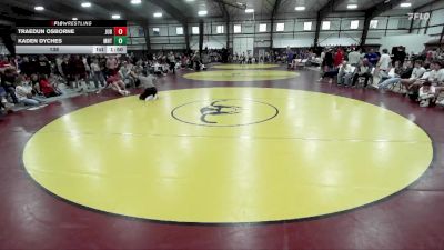 138 lbs Round 1 (8 Team) - Traedun Osborne, Juab B vs KADEN DYCHES, Manti