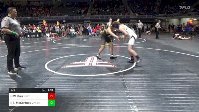 145 lbs Round Of 16 - Wyatt Barr, Northern Cambria vs Steven McCartney Jr., Kiski Area