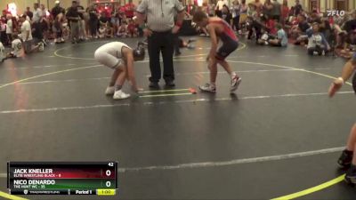 92 lbs Round 3 (6 Team) - Jack Kneller, Elite Wrestling Black vs Nico DeNardo, The Hunt WC