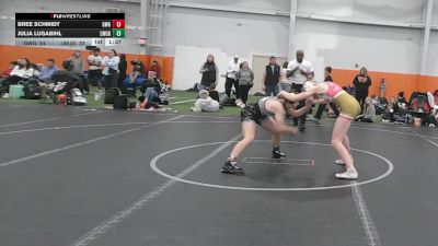 118 lbs Round 2 (6 Team) - Julia Lugabihl, Lady Warriors United Gold vs Bree Schmidt, Girls With Grit