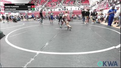 61 lbs 3rd Place - Hayes Flanagan, Rough Riders vs Luke Walker, Piedmont