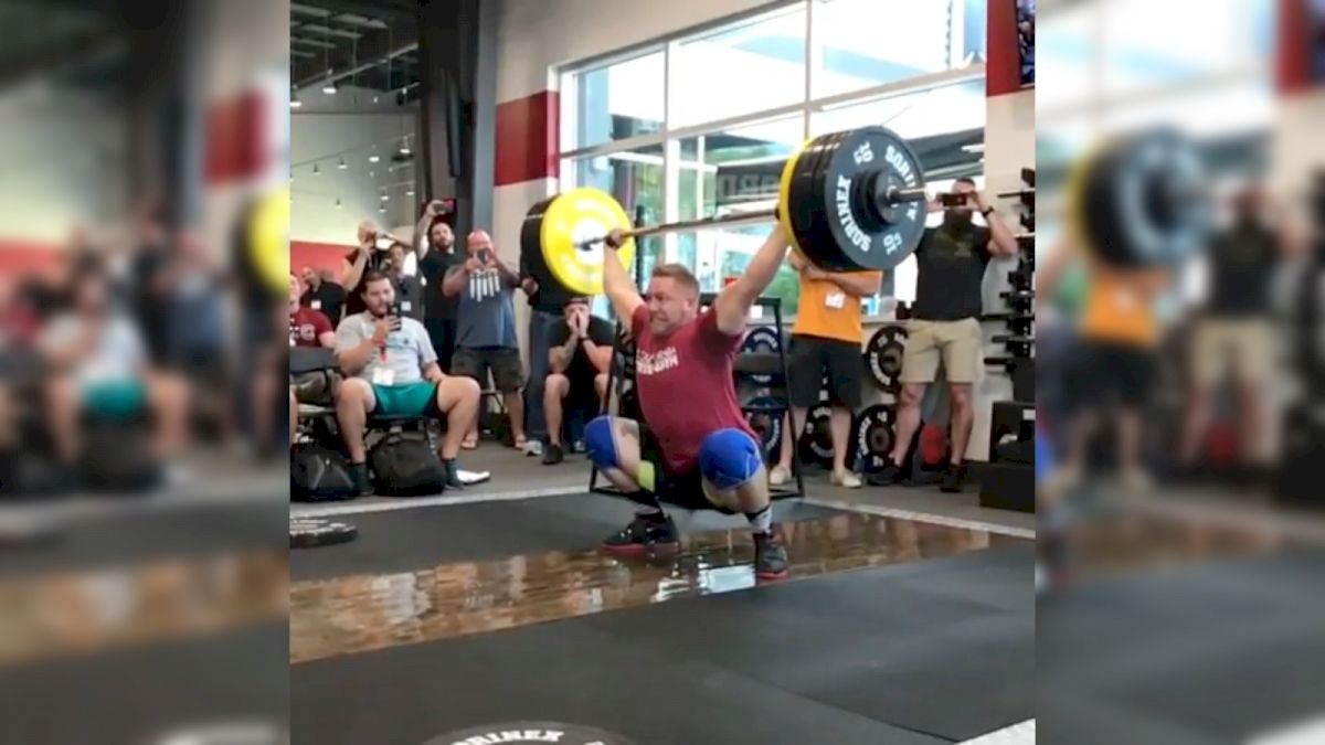 Watch Wes Kitts Snatch 172kg/380lb On A Gold Eleiko Barbell