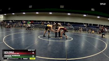 144 lbs Round 3 - Maddox Murdock, South Iredell vs Seth Peele, North East Carolina Prep