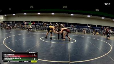 144 lbs Round 3 - Maddox Murdock, South Iredell vs Seth Peele, North East Carolina Prep