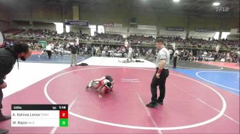 53 lbs Semifinal - Anthony Salinas Lenox, Pomona Elite WC vs Wayne Bajza, Bald Eagle WC