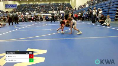 49 lbs Consolation - Sydney Bach, Weatherford Youth Wrestling vs Hux Smith, Little Axe Takedown Club