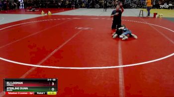 55 lbs Quarterfinal - Eli Looman, Kimball vs Sterling Dunn, BHVPP