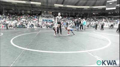 43 lbs Round Of 64 - Logan Matthews, Tiger Trained Wrestling vs Bo Revier, Morrison Takedown Club