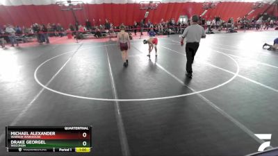 117 lbs Quarterfinal - Drake Georgel, Wisconsin vs Michael Alexander, Warrior Warehouse