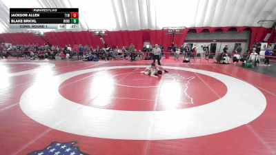 USA Junior Boys - 190 lbs Cons. Round 1 - Blake Brickl, River Valley High School Wrestling vs Jackson Allen, Team 1006 Wrestling