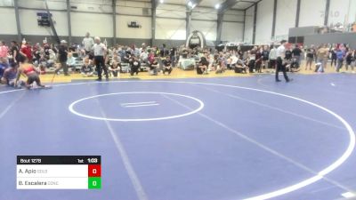 126 lbs Semifinal - Alexander Apio, Golden Backs MRTC vs Benito Escalera, Concede Nothing WC