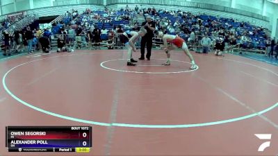 138 lbs Champ. Round 2 - Owen Segorski, MI vs Alexander Poll, OH