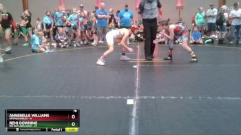 78 lbs Round 3 (4 Team) - Remi Downing, MO Outlaws Gold vs Annebelle Williams, Untouchables