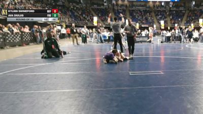 115 lbs Round Of 16 - Kylinn Swineford, Mifflin County vs Ava Diulus, Pine Richland