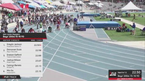 2026 AAU Junior Olympic Games - Youth Boys' 200m, Prelims 9 - Age 15-16