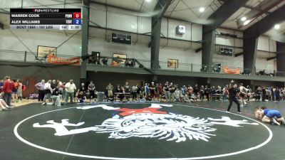 157 lbs Cons. Rd Of 16 - Warren Cook, Peninsula Wrestling vs Alex Williams, Team Utah