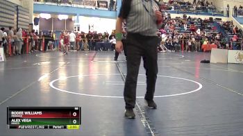 98 lbs Quarterfinal - Alex Vega, Minico vs Bodee Williams, Meridian