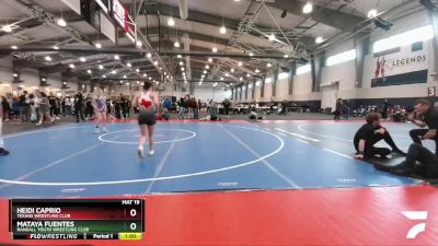 107 lbs Cons. Round 3 - Heidi Caprio, Texans Wrestling Club vs Mataya Fuentes, Randall Youth Wrestling Club