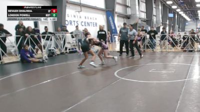 98 lbs Round 3 (4:30pm Friday) - London Powell, Misfits vs Nevaeh Dhaliwal, Cali Pink