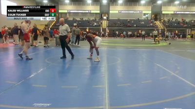 133 lbs Champ. Round 1 - Kaleb Williams, Gladiator Wrestling Club vs Colin Tucker, Cumberlands (Ky.)