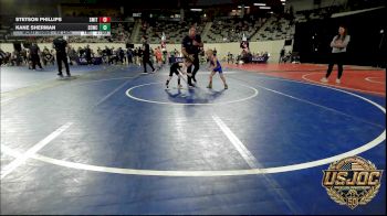 40 lbs Consi Of 8 #2 - Stetson Phillips, Smith Wrestling Academy vs Kane Sherman, D3 Wrestling Cluib