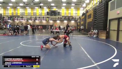 132 lbs Cons. Round 2 - Carter Schorsch, Powerhouse Wrestling Club vs Jonah Luensman, MWC Elite