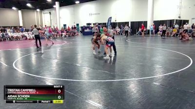 150 lbs Champ Round 1 (16 Team) - Tristan Campbell, Capitian Nebraska (A Team) vs Aidan Schoen, Team STL Black