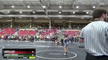 100 lbs Round 2 - Lennox Gebara, Frontenac Youth Wrestling Club vs Jordyn Vick, EXCELSIOR SPRINGS