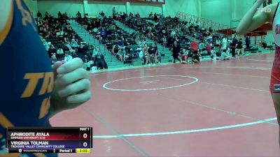 101 lbs Round 2 - Virginia Tolman, Treasure Valley Community College vs Aphrodite Ayala, Simpson University (CA)