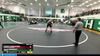 285 lbs Quarterfinal - Kenai Bergquist, Douglas vs Curtis Strohschein, Greybull/Riverside