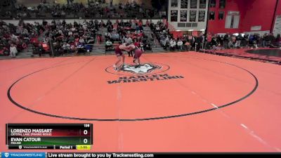 138 lbs Cons. Round 1 - Lorenzo Massart, Crystal Lake (PRAIRIE RIDGE) vs Evan Catour, MOLINE