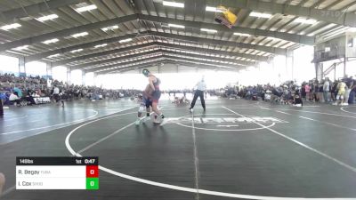 146 lbs Consolation - Reggie Begay, Tuba City Thunderbirds vs Izak Cox, Shootbox