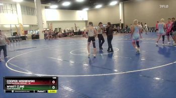 138 lbs Round 6 (16 Team) - Wyatt Cline, Team Montana vs Cooper Wisniewski, Team Nauman Orange