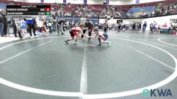 83 lbs Quarterfinal - Patrick Morgan, Saints Youth Wrestling Club vs Blake Baker, Del City Little League Wrestling