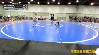 55 lbs Rr Rnd 5 - Sutton Stites, RAW Wrestling Club 9U vs Anderson Rich, POWA 9U