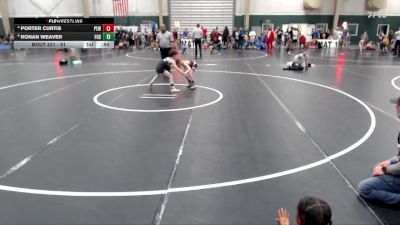 61 lbs Cons. Round 2 - Ronan Weaver, FoxFit vs Porter Curtis, Plains Elite Wrestling