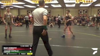 135 lbs Quarterfinal - Connor Costello, Crestwood vs Riley Storozuk, Fish Eye Wrestling