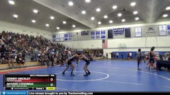 106 lbs Cons. Round 3 - Johnny Hinckley, Yucaipa Thunder vs Antonio Camarena, Villa Park High School