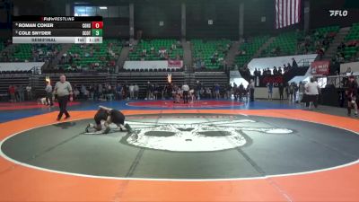 5A 120 lbs Semifinal - Roman Coker, Corner vs Cole Snyder, Scottsboro