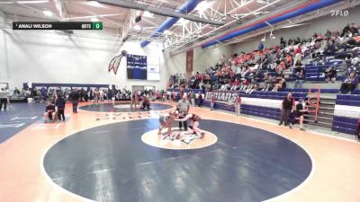 170 lbs Quarterfinal - Anali Wilson, Morton Cicero vs Piper Lambert, Pekin