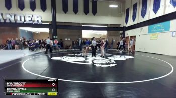 110lbs Champ. Round 2 - Keowah Iyall, Ilwaco (Girls) vs Mya Turcott, White River (Girls)