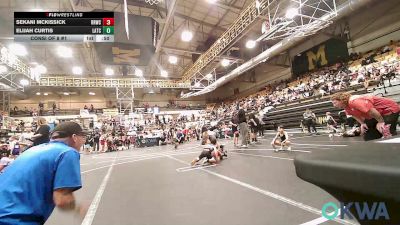 43 lbs Consi Of 8 #1 - Sekani Mckissick, Red Ryder Wrestling Club vs Elijah Curtis, Little Axe Takedown Club