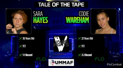 Sara Hayes vs. Codie Wareham 2017 UMMAF Full Replay