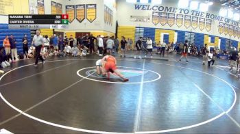 120 lbs Cons. Round 4 - Carter Rivera, Soldier City Wrestling Club vs Makana Tieri, Brevard FCA
