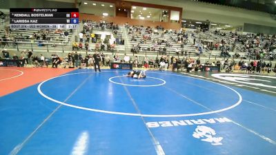 U23 Women - 59 lbs Cons. Round 4 - Kendall Bostelman, OH vs Larissa Kaz, WI