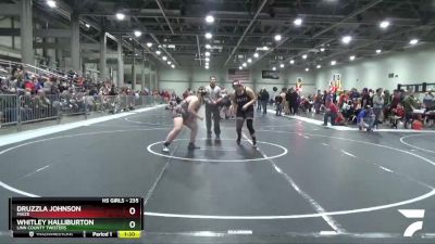 235 lbs Quarterfinal - Druzzla Johnson, Maize vs Whitley Halliburton, Linn County Twisters