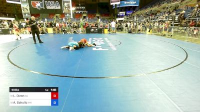 100 lbs Cons 8 #1 - Lily Dizon, CA vs Ava Schultz, MN