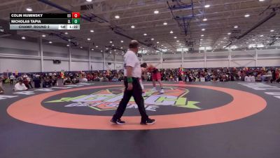 138 lbs Champ. Round 2 - Nicholas Tapia, Unattached vs Colin Huminsky, ISI Wreslting Club