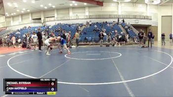 132 lbs Cons. Round 4 - Michael Esteban, IL vs Cash Hatfield, IA