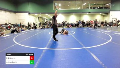 90 lbs Consi Of 8 #2 - Zakkary Kulas, NC vs Silas Stanley, GA